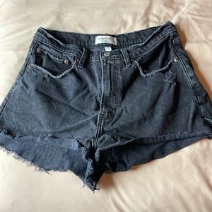 EUC Black Abercrombie & Fitch Jean Shorts CURVE LOVE